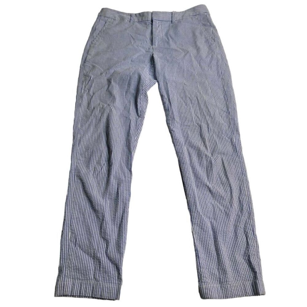 Polo Ralph Lauren Blue/White Striped Pants Women's 4 Preppy Classic